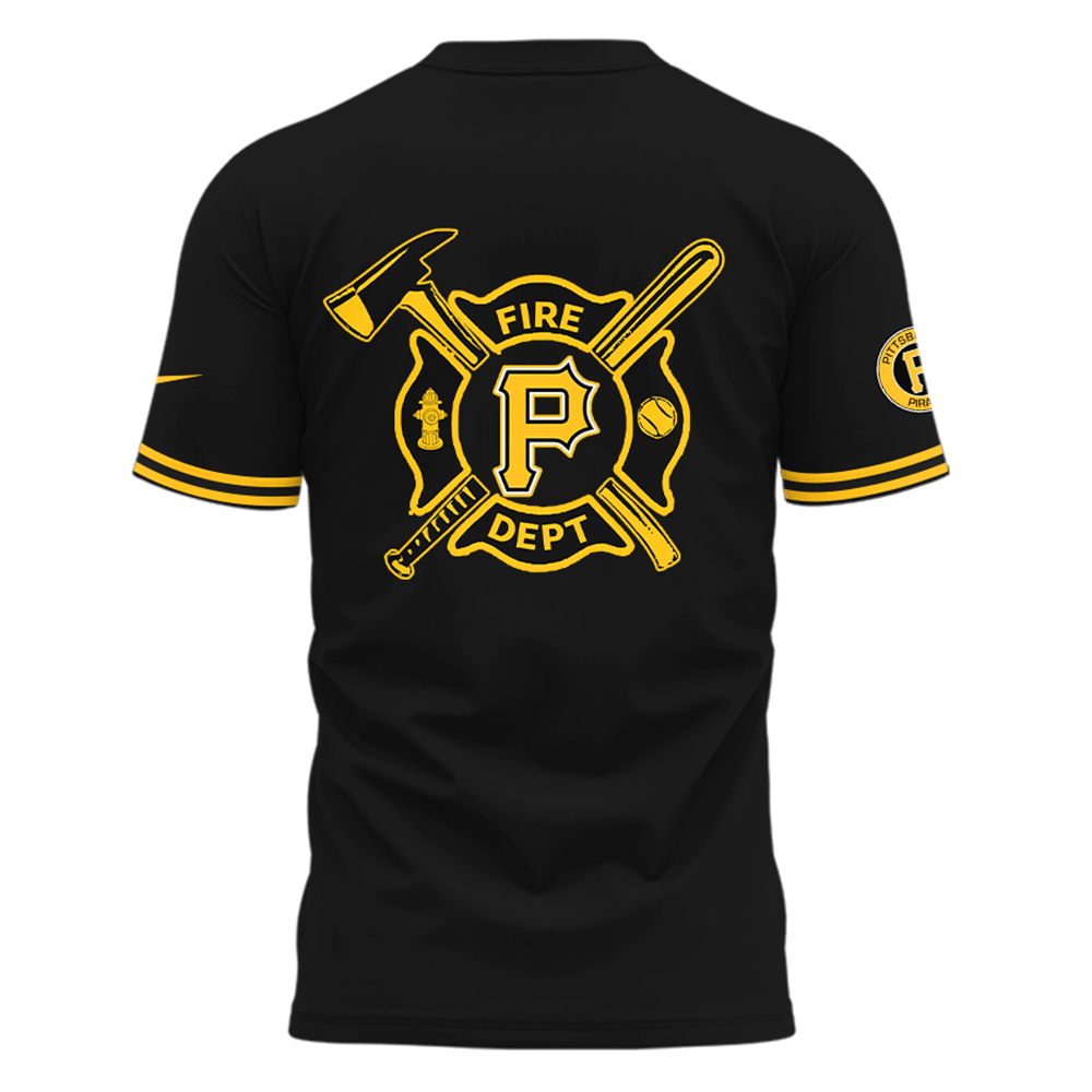 Pittsburgh Pirates x Firefighter Appreciation Night TShirt