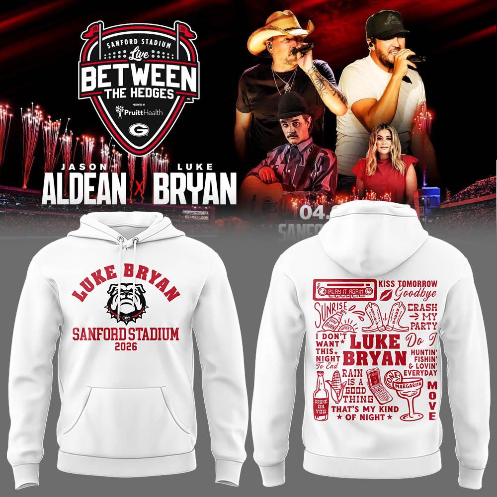 Limited Edition JA x LB “Live Between The Hedges” At Sanford Stadium Hoodie