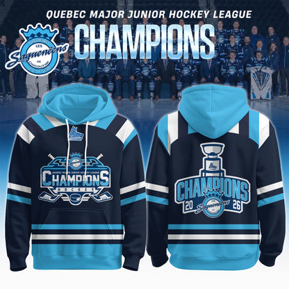 Chicoutimi Saguenéens 2026 QMJHL Champions Hoodie Limited Edition