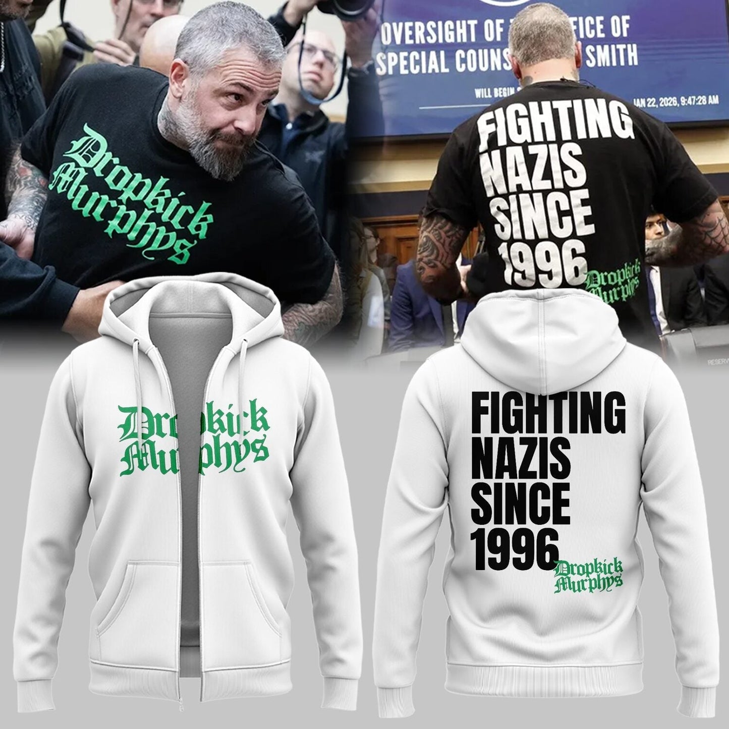 Dropkick Murphys 2026 Limited Edition Zip Hoodie