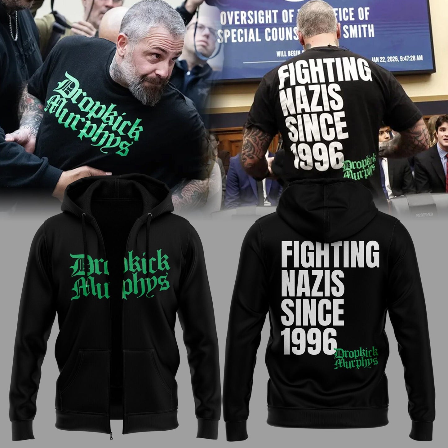 Dropkick Murphys 2026 Limited Edition Zip Hoodie