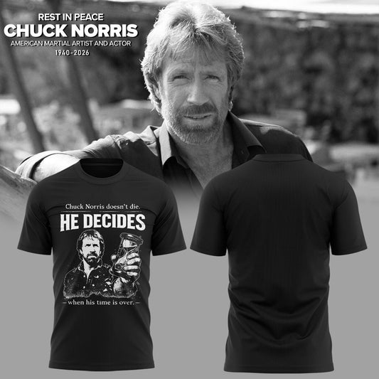 REST IN PEACE ðŸ–¤ðŸ•Šï¸ Chuck Norris TShirt