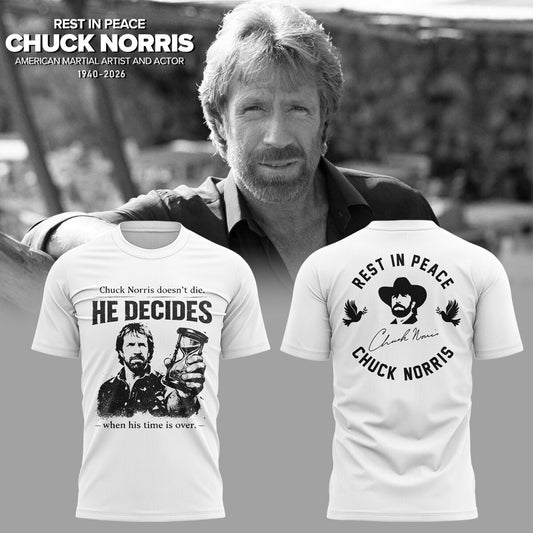 REST IN PEACE ðŸ–¤ðŸ•Šï¸ Chuck Norris TShirt