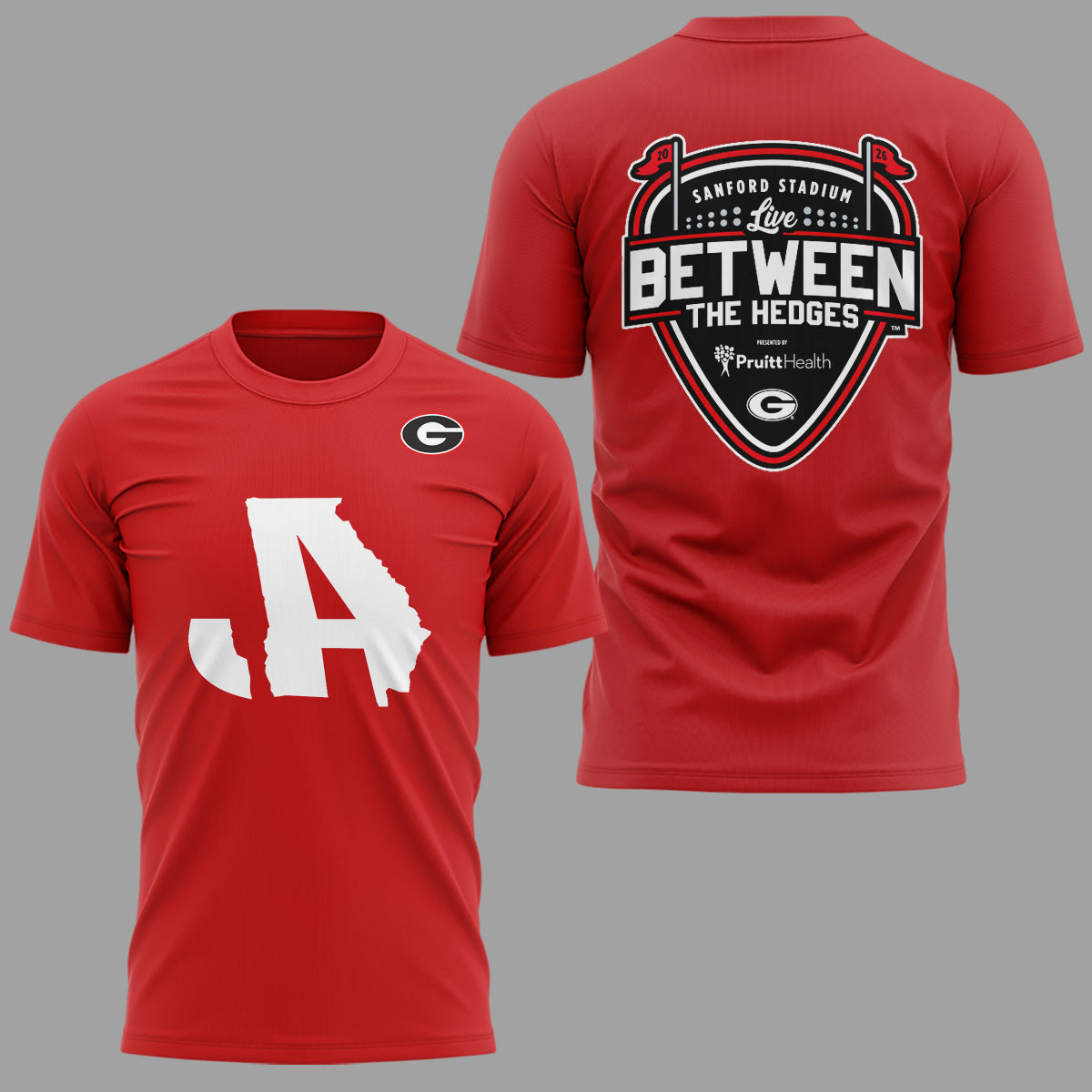 Limited Edition JA x LB “Live Between The Hedges” At Sanford Stadium Tshirt