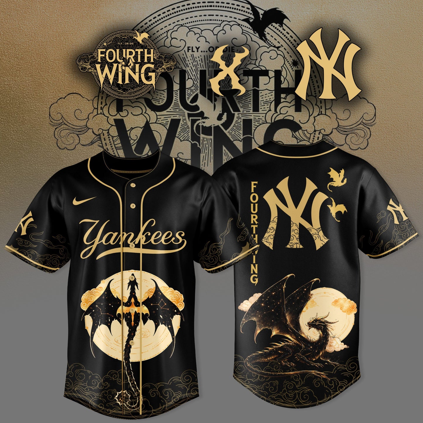 MLB All Teams 26 x Dragon Wing Night Limited Edition Jersey| Cap | Jogger