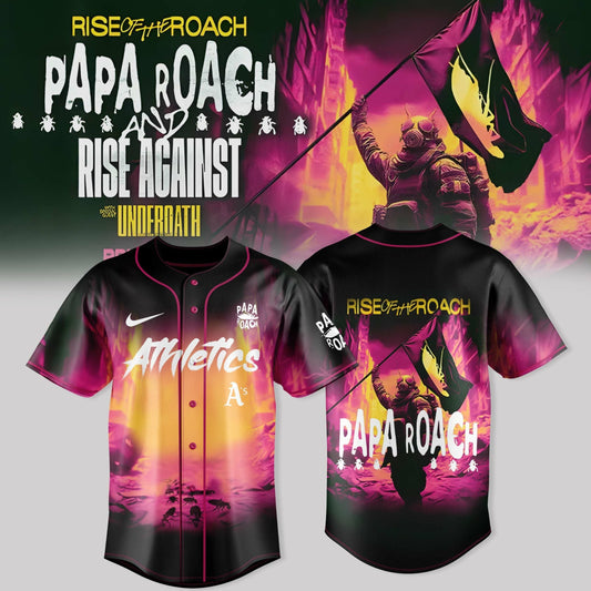 Oakland Athletics X Papa Roach Rise of the Roach Tour Merch