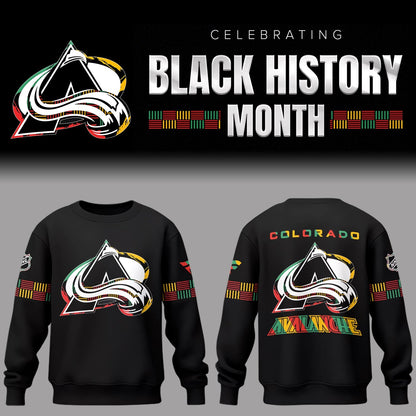 Limited Edition Colorado Avalanche Black History Month Sweater