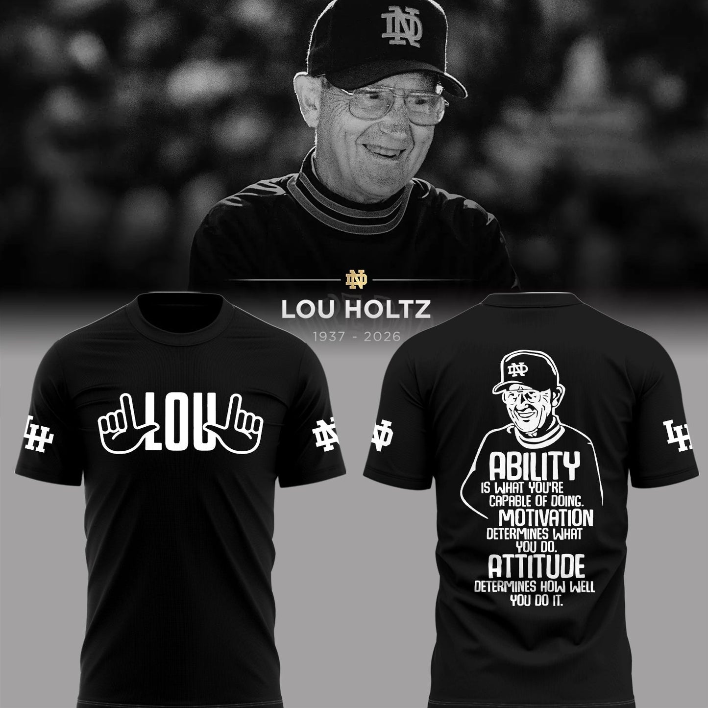 Remembering The Life And Legacy Of Lou Holtz T-Shirt