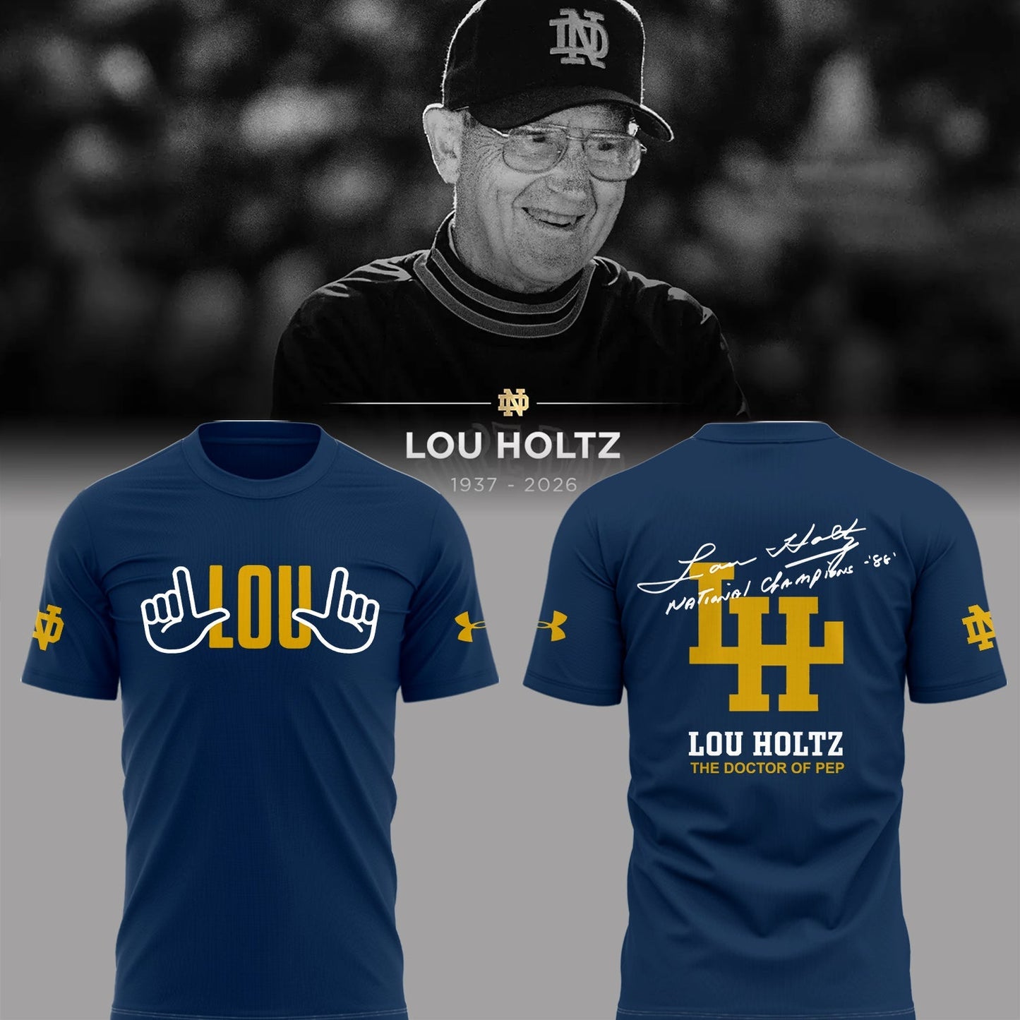Remembering The Life And Legacy Of Lou Holtz T-Shirt