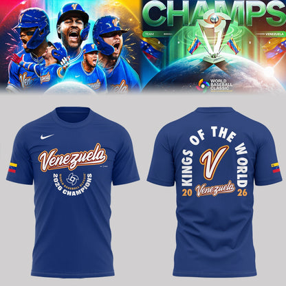 Venezuela Baseball 2026 World Baseball Classic Champions Limited T-shirt