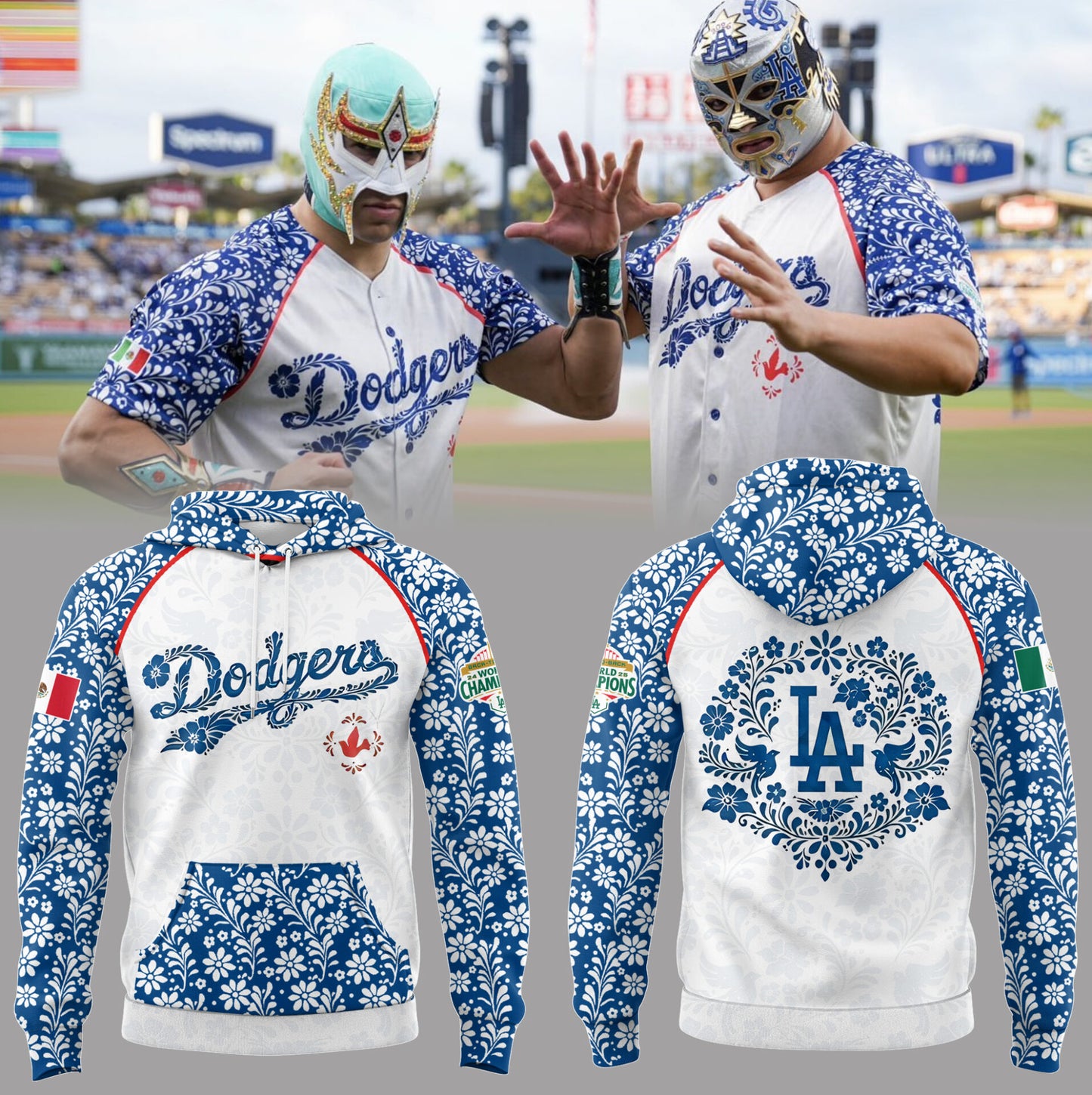 Dodgers x Celebrating the Night of Mexican Heritage ⚾🇲🇽 Hoodie
