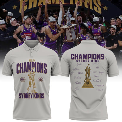 Sydney Kings Special Champions NBL 2026 Limited Edition Polo