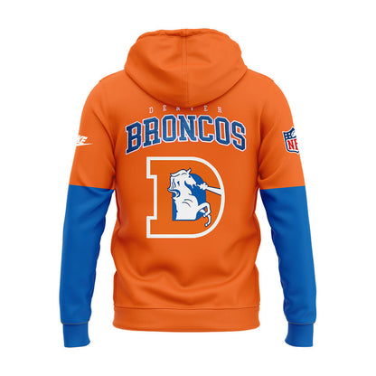 Denver Broncos NFL 2024 Limited Throwback To 77 Orange Hoodie