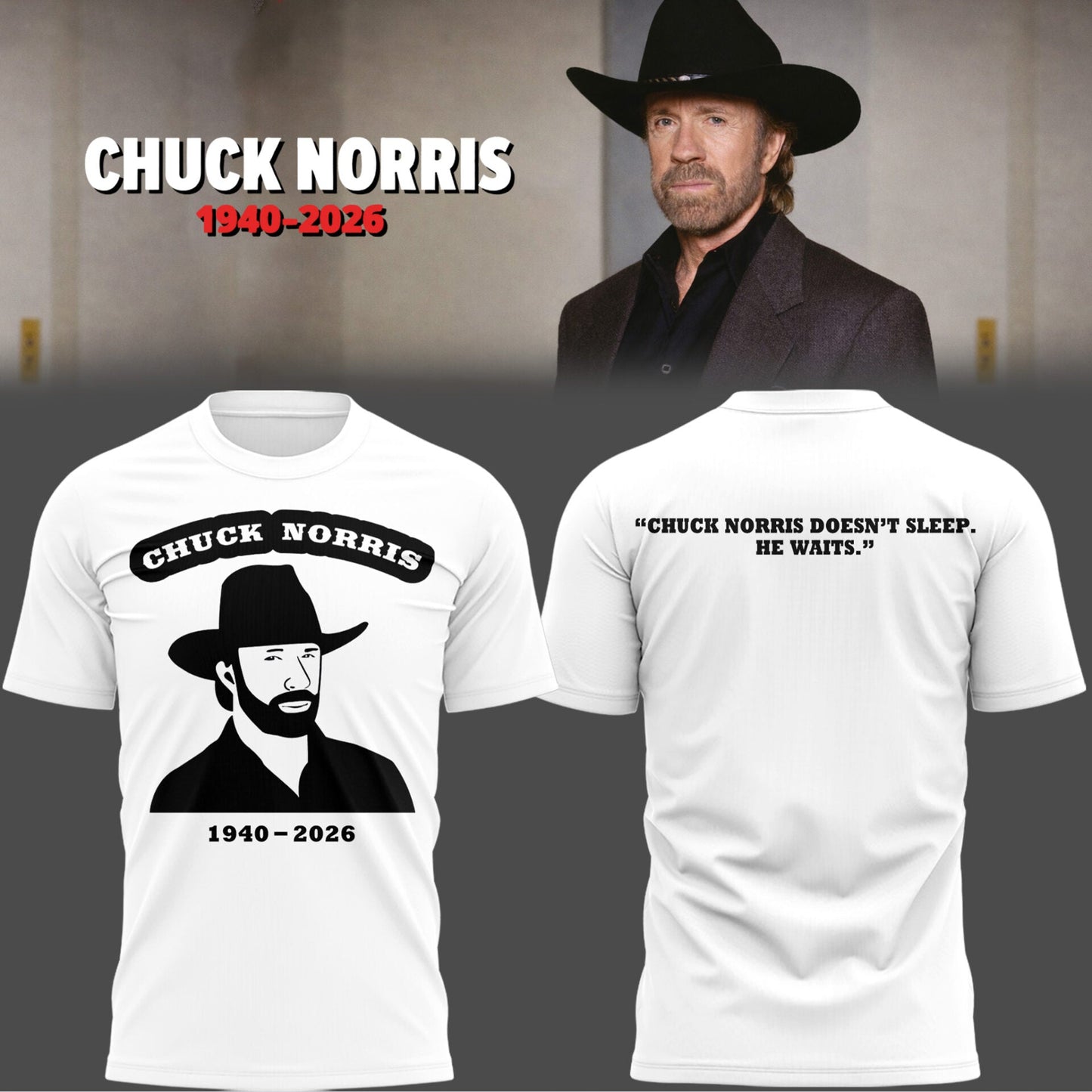 Limited Edition Thank You For The Memories Chuck Norris Shirt