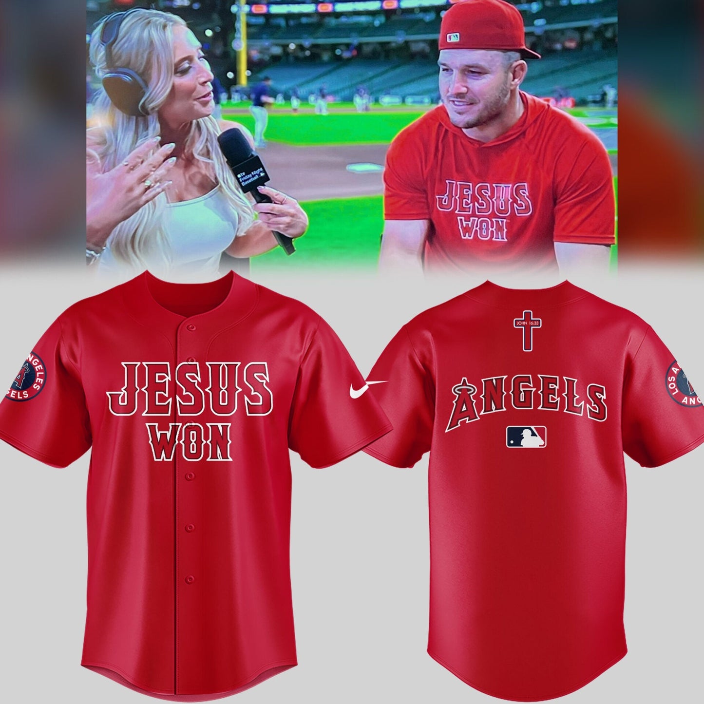 Los Angeles Angels Limited Edition Jesus Won Jersey âœï¸âš¾