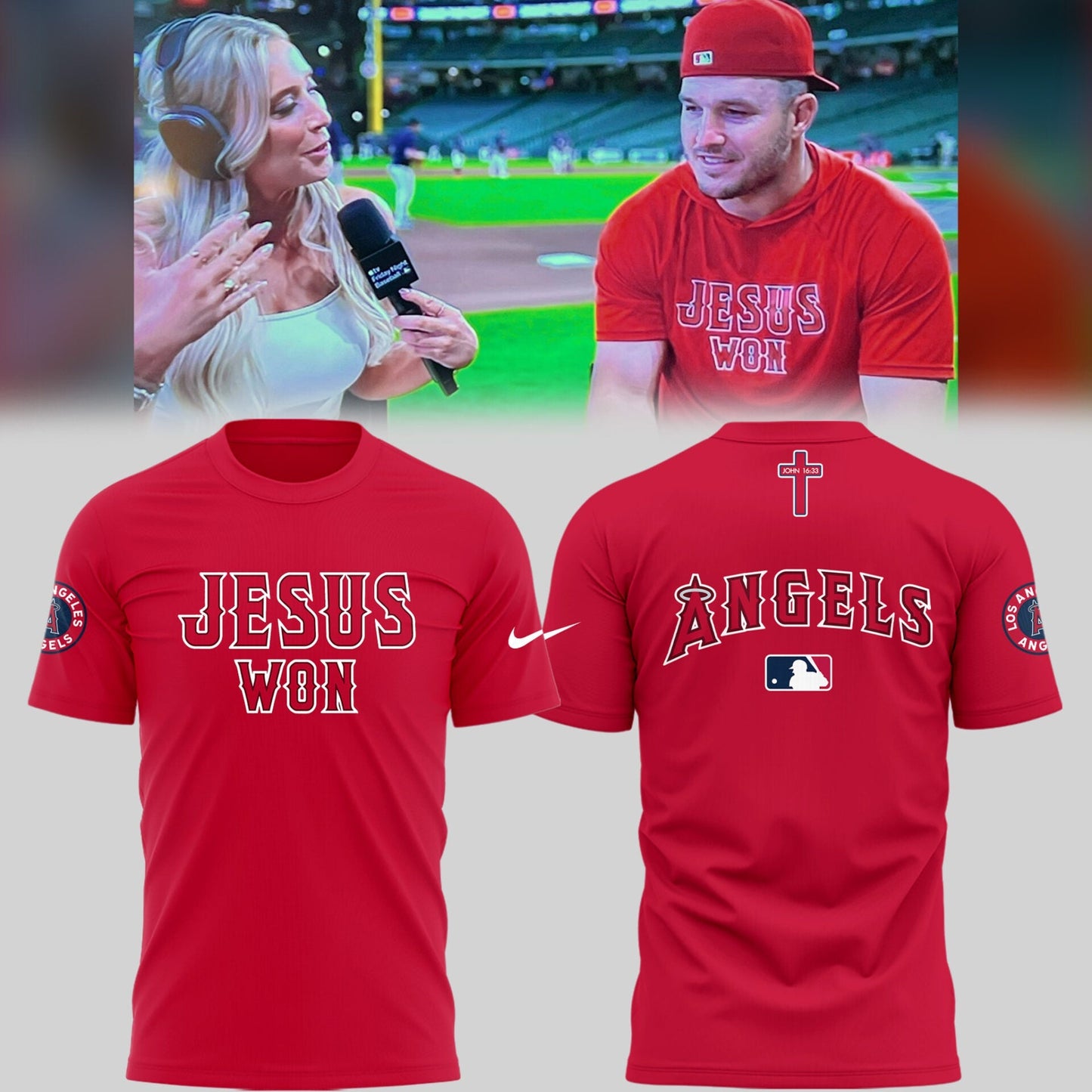 Los Angeles Angels Limited Edition Jesus Won Shirt âœï¸âš¾