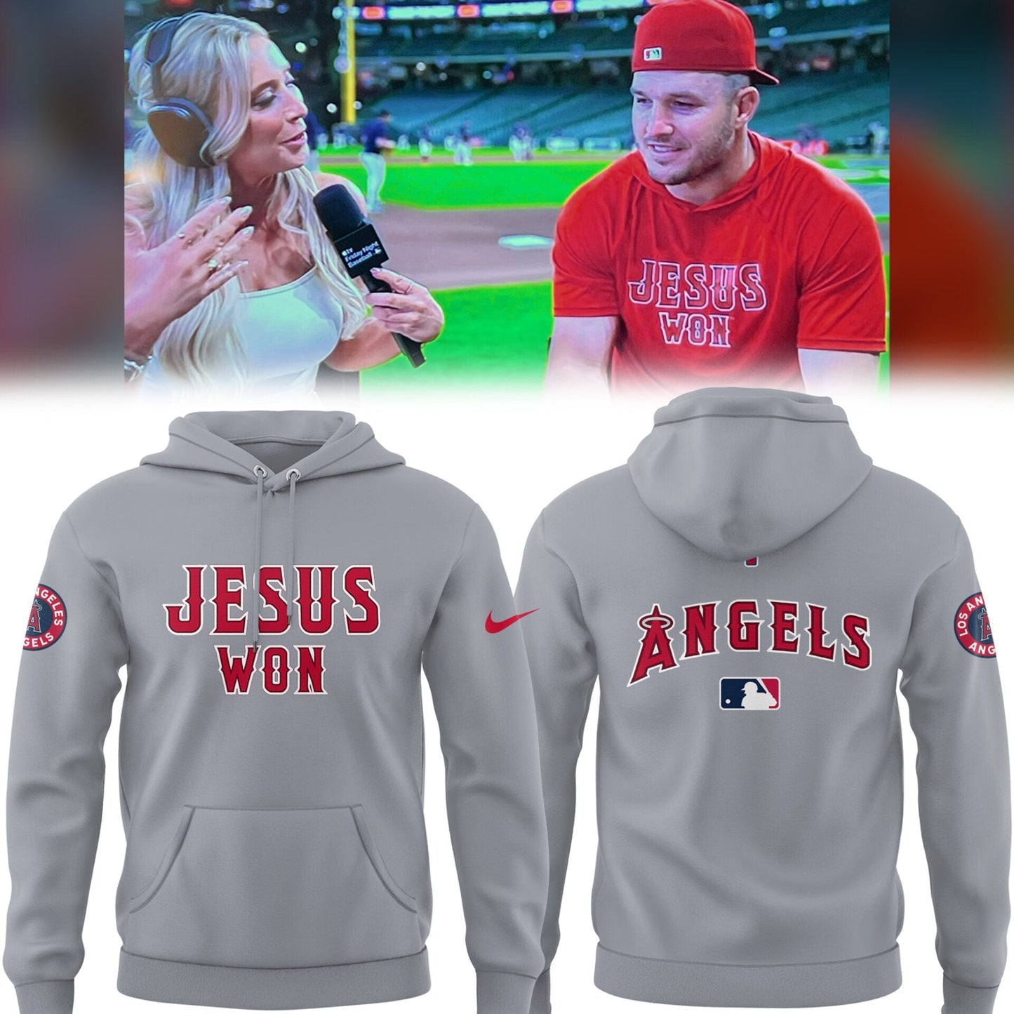 Los Angeles Angels Limited Edition Jesus Won Hoodie âœï¸âš¾