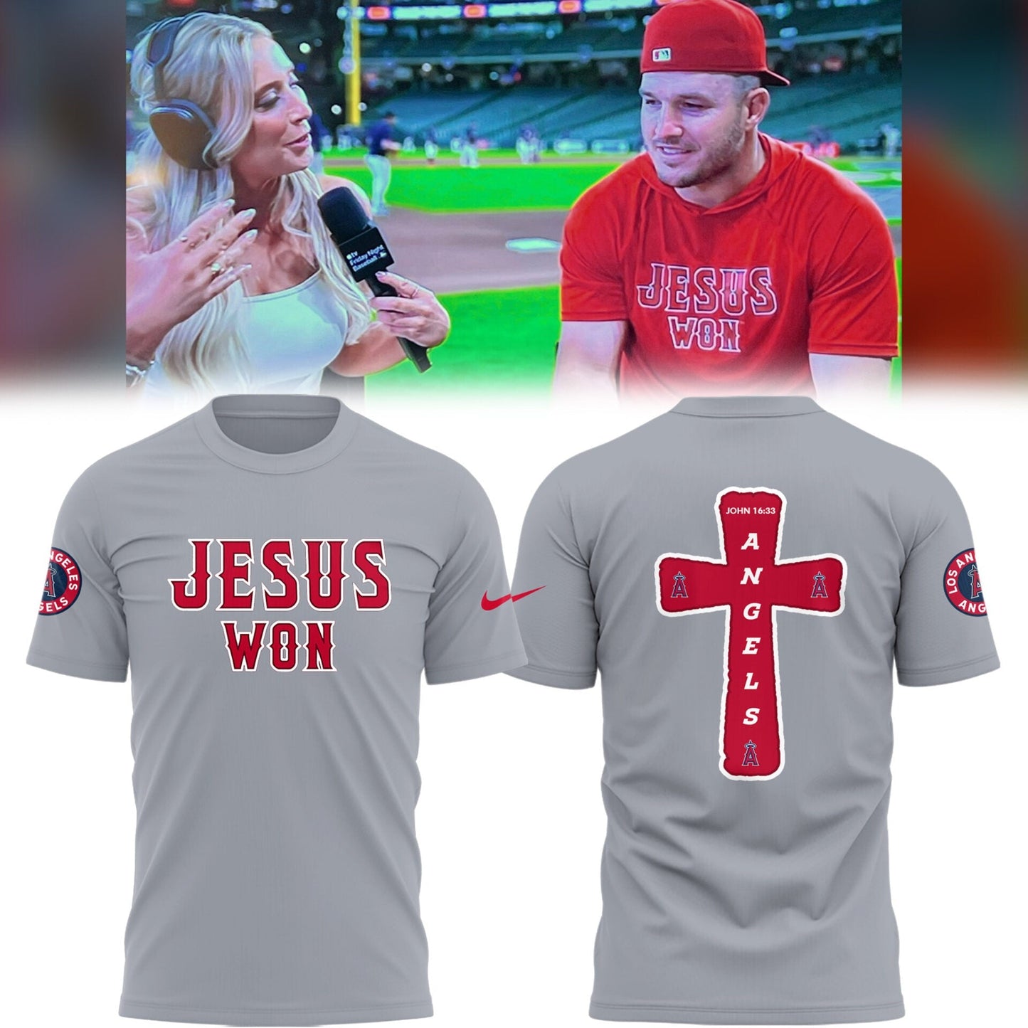 Los Angeles Angels Limited Edition Jesus Won Shirt âœï¸âš¾