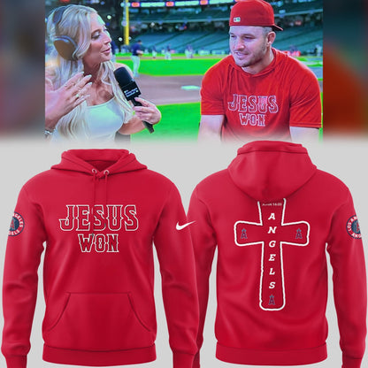Los Angeles Angels Limited Edition Jesus Won Hoodie âœï¸âš¾
