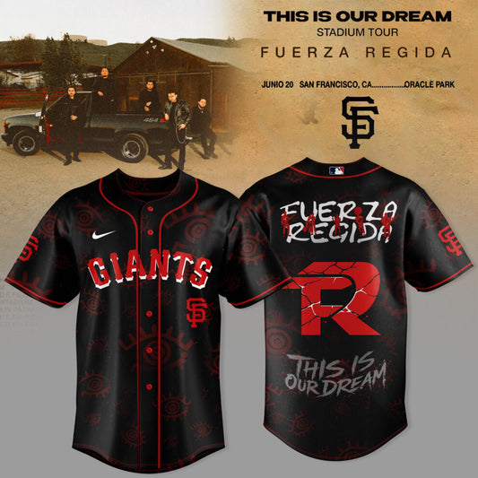 San Francisco Giants x Fuerza Regida “ This Is Our Dream Stadium Tour 2026 Jersey
