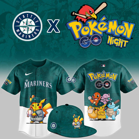 Seattle Mariners 2025 PokÃ©mon GO Night Limited Jersey