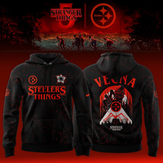 [Special Deal Black Friday] Pittsburgh Steelers x Stranger Things Limited Hoodie