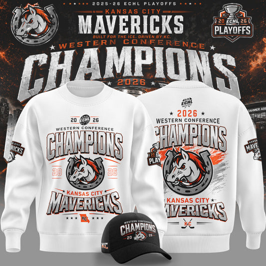 Kansas City Mavericks 2026 Western Conference Champions Sweater