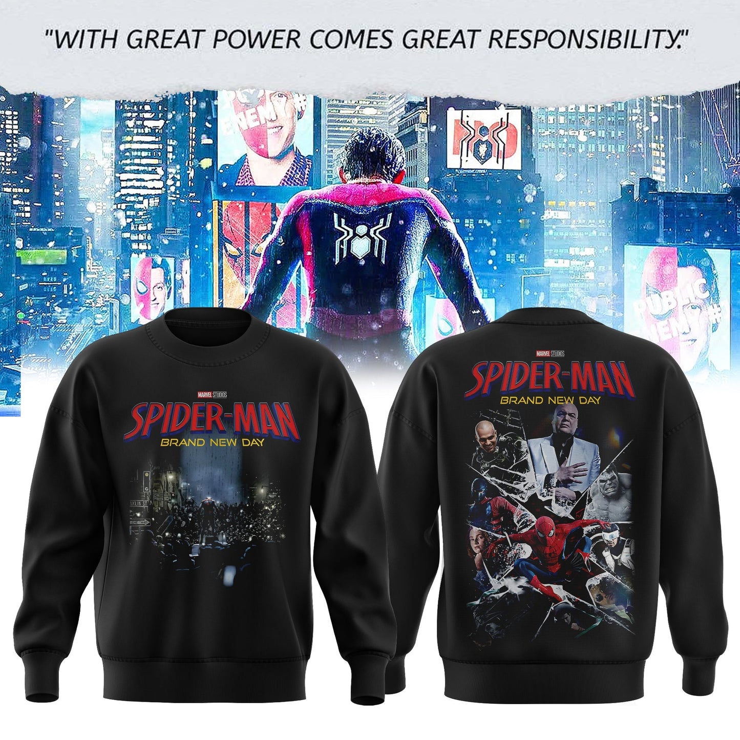 SpiderMan: Brand New Day Collection Sweatshirt