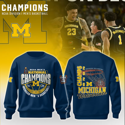 MICH Men™s Basketball 2026 National Champions Sweatshirt Limited Edition