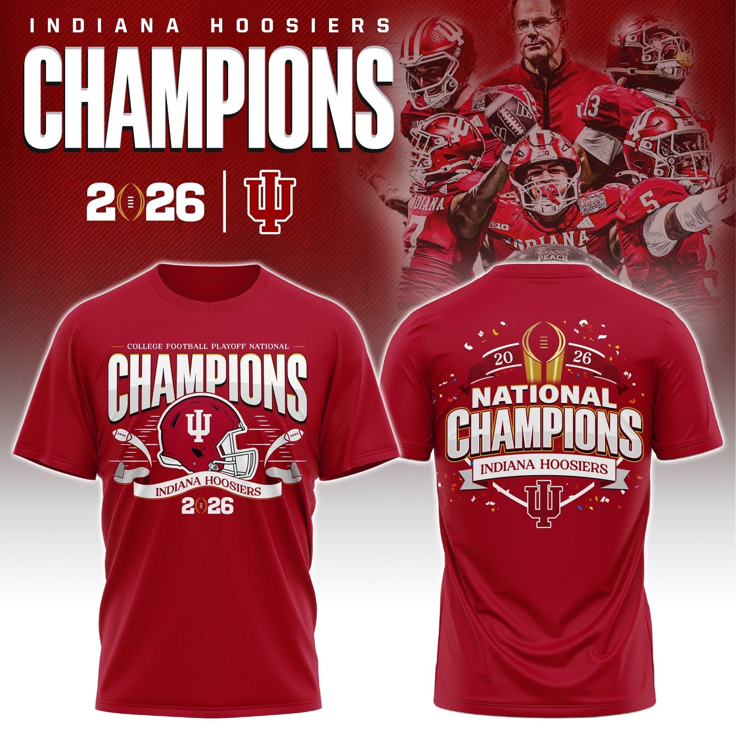 Indiana Hoosiers National Champions 2025/26 T-Shirt