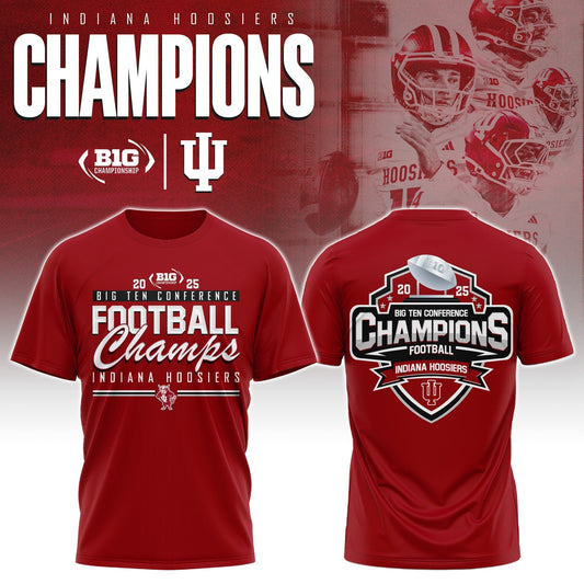 India Football 2025 Big Ten Champs Combo Tshirt
