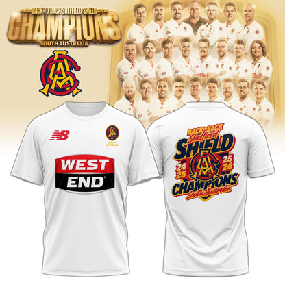 South Australia Cricket Teams back to back Sheffield Shield Champions T-shirt