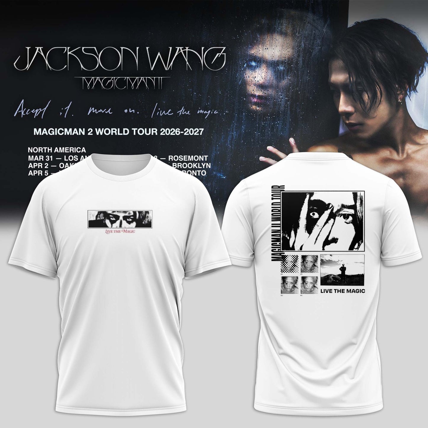 JACKSON WANG “ MAGICMAN 2 WORLD TOUR Limited T-shirt