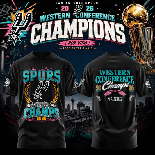 San Antonio Spurs 2026 Western Conference Finals Champions T-Shirt