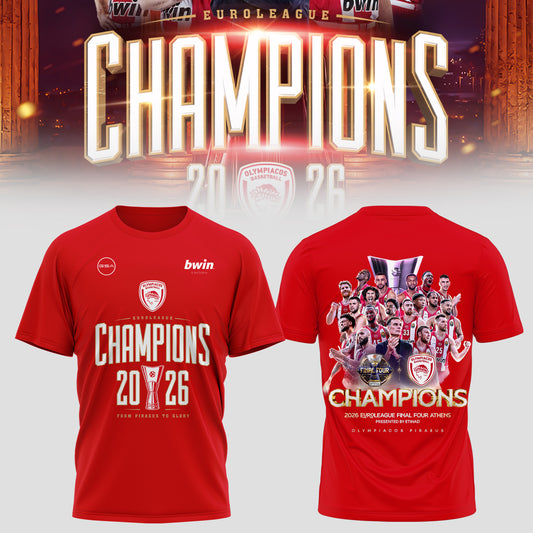 THE 2026 EUROLEAGUE CHAMPIONS – OLYMPIACOS Tee