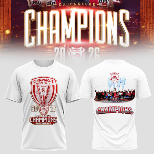 THE 2026 EUROLEAGUE CHAMPIONS – OLYMPIACOS Tee