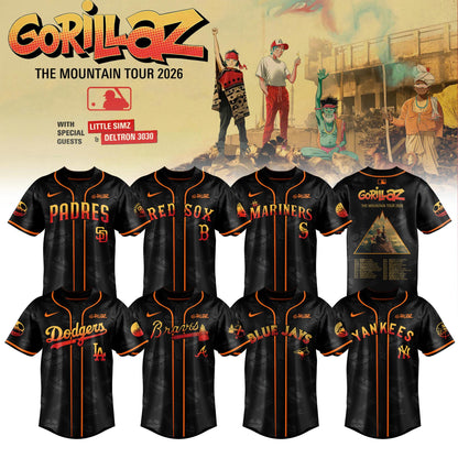 MLB x Gorillaz ‘The Mountain Tour 2026’ Limited Edition Jersey