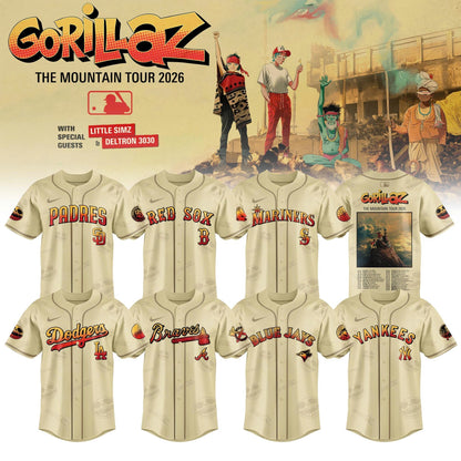 MLB x Gorillaz ‘The Mountain Tour 2026’ Limited Edition Jersey