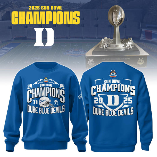 Duke Football Sun Bowl CHAMPIONS 2025 Sweatshirt