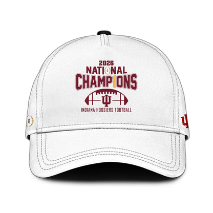 Indiana Hoosiers National Champions 2025/26 Hoodie White Limited Edition + Selling Out Fast