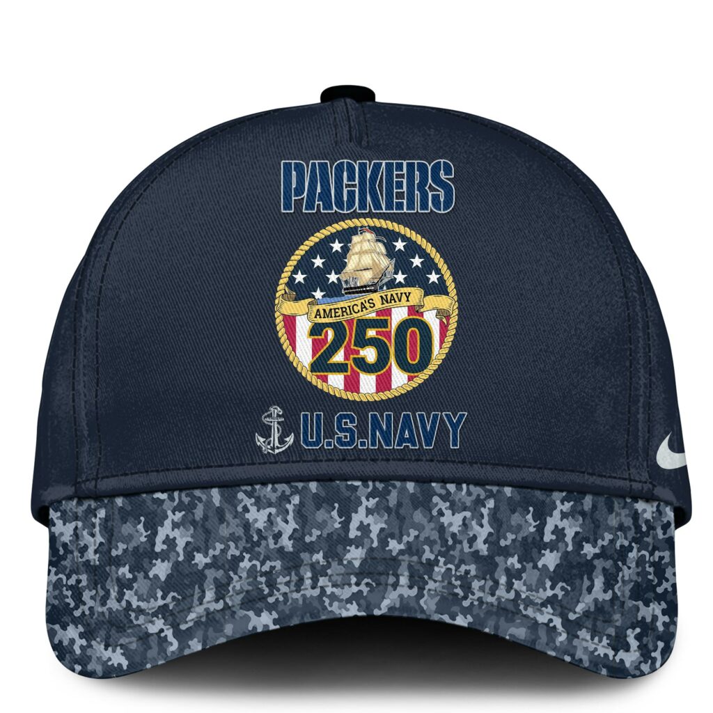 Green Bay Packers Navy 250th Birthday Hoodie Limited Edions