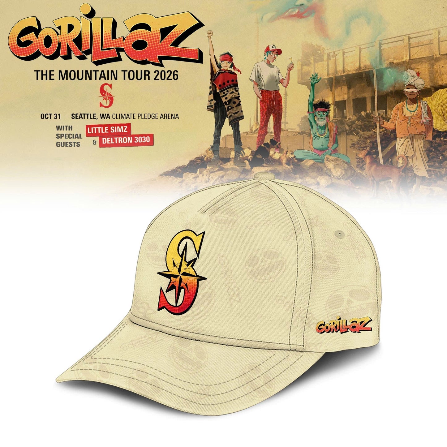 MLB x Gorillaz ‘The Mountain Tour 2026’ Limited Edition Jersey