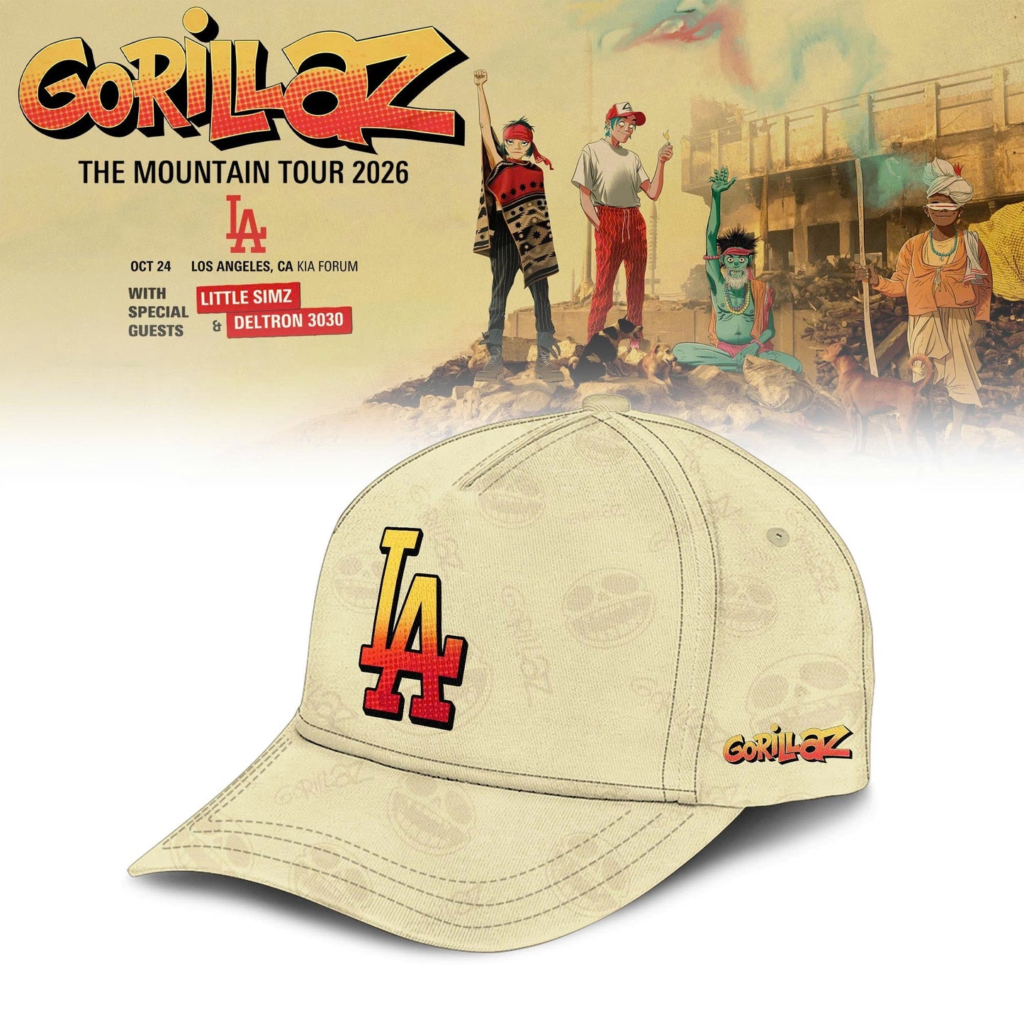 MLB x Gorillaz ‘The Mountain Tour 2026’ Limited Edition Jersey