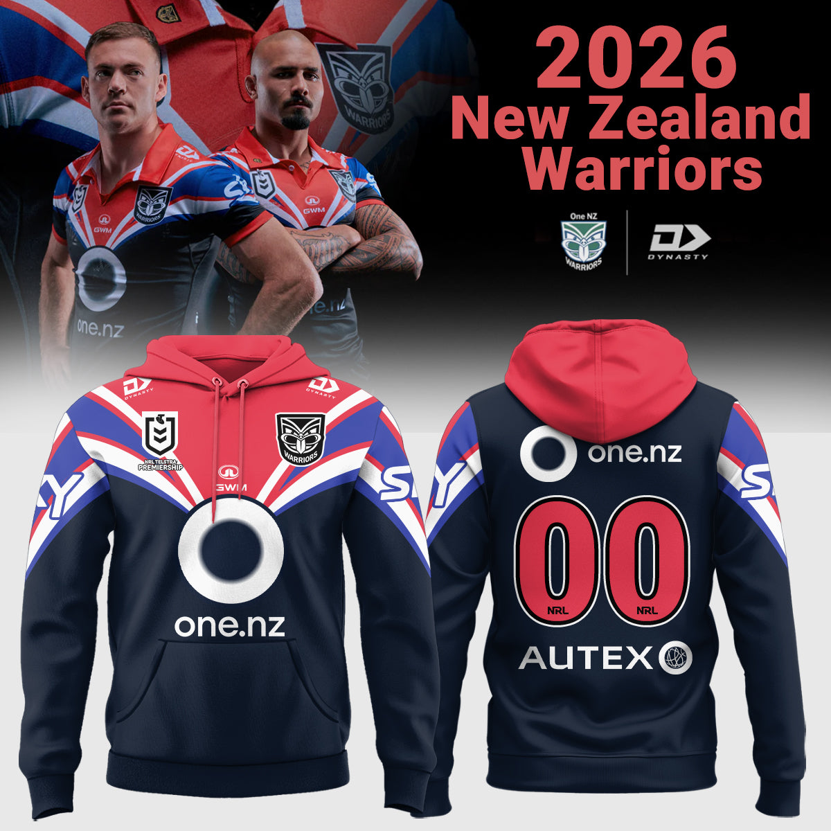 New Zealand Warriors Replica Kotahitanga 2026 Hoodie (Custom Number)