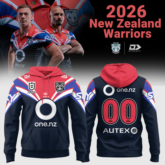 New Zealand Warriors Replica Kotahitanga 2026 Hoodie (Custom Number)