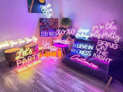 Custom Neon Sign | Aesthetic Neon Sign | Personalized Gifts | Wedding Sign | Wedding Neon Signs  | Custom Gift | Home & Wall Decor | Gifts