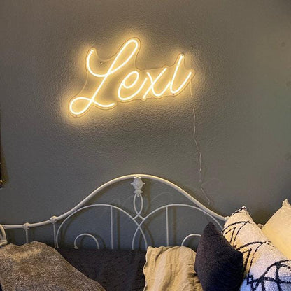 Custom "Hello Forty" LED Neon Light Sign-Birthday Party Decor, Wall Decor, Home Decor, Personalized  Gifts Neon Signs, Customized Gifts