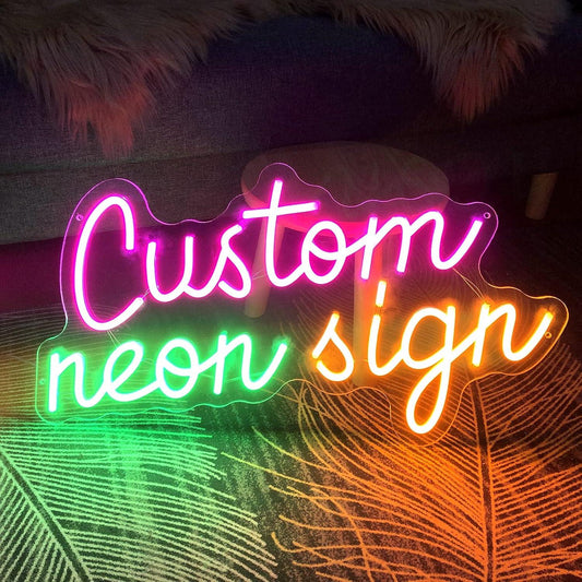Custom Neon Sign- Multicolor Personalized LED Wall Light for Bedroom, Business, Parties & Events