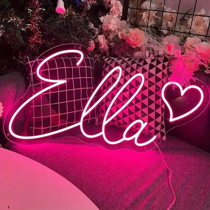 Custom Name Neon Sign for Kids Personalized Neon Sign for Bedroom Custom LED Lights Kids Room Decor, Home Decor Birthday Gift for Kids