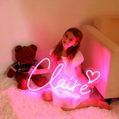 Custom Name Neon Sign for Kids Personalized Neon Sign for Bedroom Custom LED Lights Kids Room Decor, Home Decor Birthday Gift for Kids